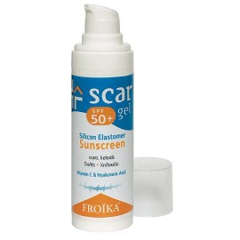 Froika Scar Gel SPF50+ Αντηλιακό Gel Σιλικόνης με Δράση Κατά των Ουλών Πρόσωπο & Σώμα,15ml