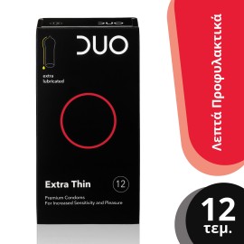 Duo Extra Thin Προφυλακτικά 12 Τεμάχια