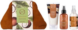 Fresh Line PROMO Caribbean Coconut Shower Scrub Σώματος 150ml & Ξηρό Λάδι Λάμψης Σώματος 150ml & Αρωματικό Νερό Σώματος 150ml & Νεσεσέρ