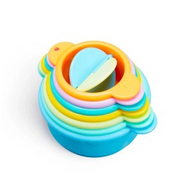 Munchkin Connect a Cup Bath Toy Εκπαιδευτικό Παιχνίδι Μπάνιου για 9m+ Πολύχρωμα 7 Τεμάχια