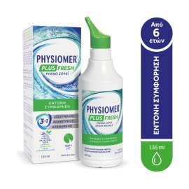 Physiomer® Plus Fresh Ρινικό Σπρεϊ για Παιδιά από 6 Ετών Έντονη Συμφόρηση 135ml