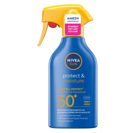 Nivea Sun Protect & Moisture Trigger Spray SPF50+ Αντηλιακό Σώματος 250ml