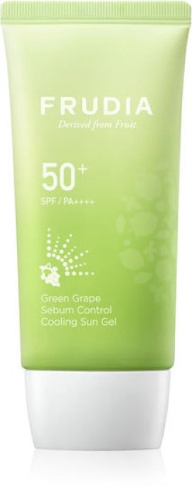 Frudia Green Grape SPF50+ Sebum Control Cooling Sun Gel Αντηλιακό Προσώπου 50ml