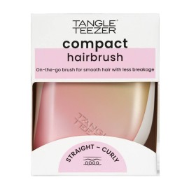 Tangle Teezer The Compact Styler Pink Matte Chrome Βούρτσα για Ξεμπέρδεμα 1 Τεμάχιο