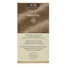 Apivita My Color Elixir No9.38 Ξανθό Πολύ Ανοιχτό - Μελί Περλέ Κρέμα Βαφή Σε Σωληνάριο 50ml - Ενεργοποιητής Χρώματος 75ml