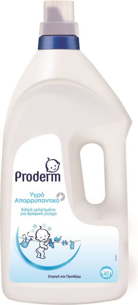 Proderm Υγρό Απορρυπαντικό Ειδικά Μελετημένο για τα Βρεφικά Ρούχα 2,8lt [40 Μεζούρες]