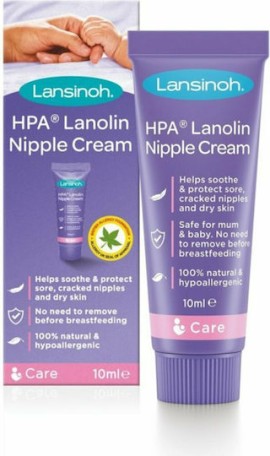 Lansinoh Hpa Lanolin Nipple Cream Κρέμα Λανολίνης για την Προστασία των Τραυματισμένων Θηλών 10ml