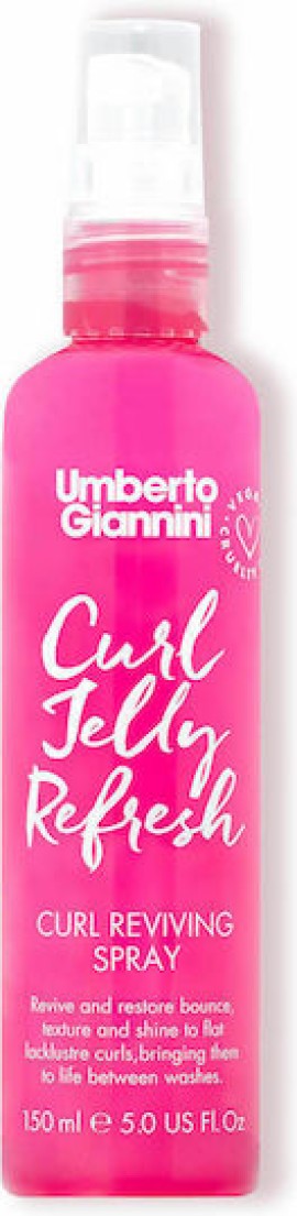 Umberto Giannini Curl Jelly Refresh Spray Αναζωογονεί & Ενεργοποιεί Ξανά τις Μπούκλες σας 150ml