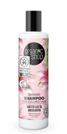 Natura Siberica Organic Shop Shining Σαμπουάν για Βαμμένα Μαλλιά Καριτέ & Κρίνος 280ml