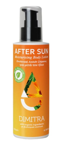 Dimitra Ενυδατική Λοσιόν Σώματος με Αλόη & Καλέντουλα για Μετά τον Ήλιο με Άρωμα Πράσινο Τσάι 200ml