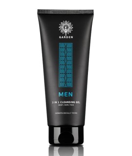 Garden Men 3 in 1 Cleansing Gel Καθαρισμού για Πρόσωπο - Σώμα - Μαλλιά 200ml