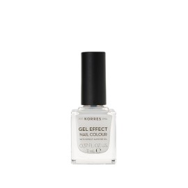 Korres Βερνίκι Νυχιών Gel Effect Nail Colour (No.02) Porcelain White, 11ml