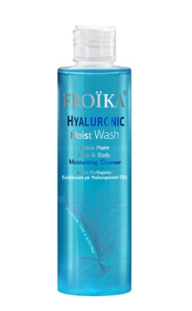 Froika Hyaluronic Moist Wash Αφρίζον, Ενυδατικό Υγρό Καθαρισμού Προσώπου & Σώματος 200ml