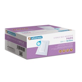 Alfashield Sterile Self Adhesive Pads 9x15cm Αποστειρωμένα Αυτοκόλλητα Επιθέματα 50 Τεμάχια