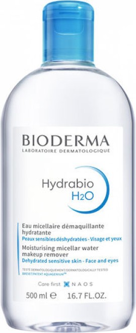 Bioderma Hydrabio Η2ο Micellar Water Ενυδατικό Νερό Καθαρισμού & Ντεμακιγιάζ για Αφυδατωμένο Δέρμα 500ml