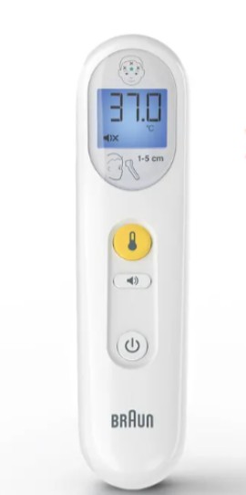 Braun Sensian 3 Θερμόμετρο Μετώπου για Ανέπαφη Μέτρηση Λευκό 1 Τεμάχιο [BNT050]