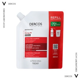 Vichy Dercos Energy+ Δυναμωτικό Σαμπουάν Κατά της Τριχόπτωσης, με Aminexil & Νιασιναμίδη Refill 400ml