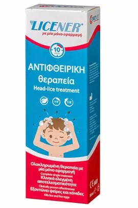 Licener Head Lice Treatment Αντιφθειρικό Σαμπουάν 100ml & ΔΩΡΟ Χτενάκι
