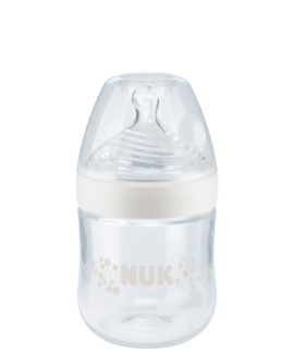 Nuk Nature Sense Γυάλινο Μπιμπερό για 0-6m+ με Θηλή Σιλικόνης S 120ml [10.747.123]