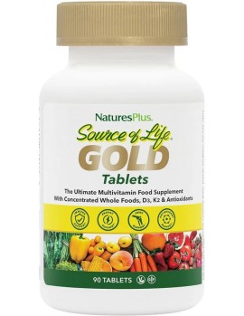 Natures Plus Source Of Life Gold Πολυβιταμινούχο Συμπλήρωμα 90 Ταμπλέτες
