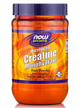 Now Foods Creatine Monohydrate Powder, Micronized Μονοϋδρική Κρεατίνη 1,1lbs 500gr