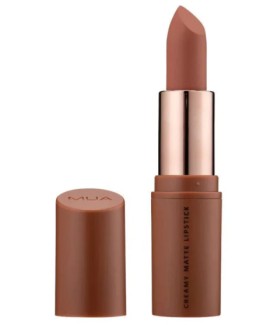 MUA Ματ Κραγιόν Creamy Matte Lipstick Sincere Μπεζ Σκούρο 3.2gr