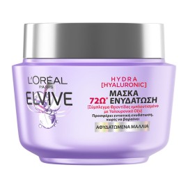 Loreal Paris Elvive Hydra Hyaluronic Μάσκα Ενυδάτωσης 72h με Υαλουρονικό Οξύ για Αφυδατωμένα Μαλλιά 300ml