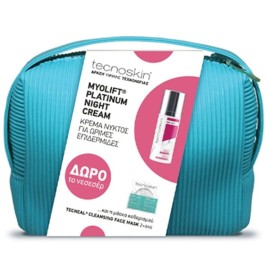 Tecnoskin PROMO Myolift Platinum Night Cream Age Pro Κρέμα Νυκτός για Επιδερμίδες άνω των 50 Ετών 50ml & Tecneal Cleansing Face Mask Mάσκα Προσώπου για Βαθύ Καθαρισμό 2x6ml & ΔΩΡΟ Νεσεσέρ