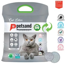 Petsand Grey Carbon Άμμος για Γάτες Tela Bag με Ενεργό Άνθρακα 10lt