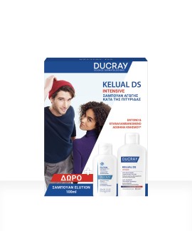 Ducray PROMO Kelual DS Intensive Σαμπουάν Aγωγής Κατά των Έντονων Απολεπιστικών Καταστάσεων 100ml & ΔΩΡΟ Elution Απαλό Σαμπουάν Εξισορρόπησης 100ml