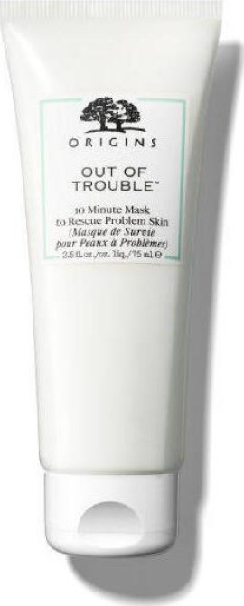Origins Out of Trouble 10 Minute Mask to Rescue Problem Skin Καταπραϋντική Μάσκα Προσώπου για Λιπαρές - Μικτές - Ακνεϊκές Επιδερμίδες 75ml