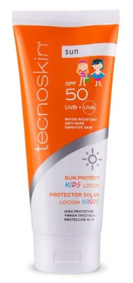 Tecnoskin Sun Protect Kids Lotion SPF50 Αντηλιακή Λοσιόν για Παιδιά άνω των 2 Ετών Πρόσωπο & Σώμα 200ml