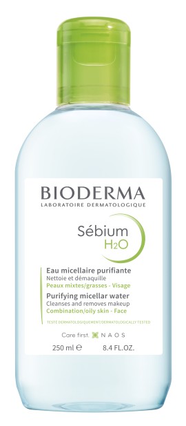 Bioderma Sebium H2O Micellar Water Eξυγιαντικό Νερό Καθαρισμού & Ντεμακιγιάζ για το Μικτό / Λιπαρό ή Δέρμα με Τάση Ακμής 250ml
