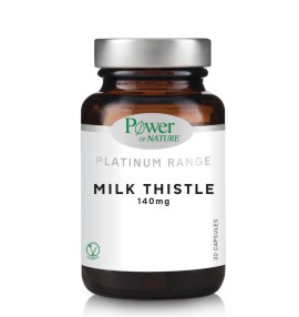 Power of Nature Milk Thistle 140mg Συμπλήρωμα Διατροφής με Γαϊδουράγκαθο 30 Κάψουλες