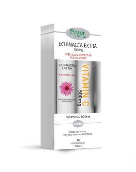 Power Of Nature PROMO Ultra Echinacea & Ultra Vitamin C 500mg 20+20 Αναβράζοντα Δισκία