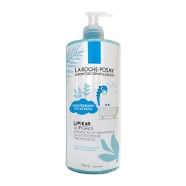 La Roche Posay Lipikar Surgras Απαλό Καθαριστικό για Πρόσωπο - Σώμα Family Size για Ξηρές Επιδερμίδες 750ml
