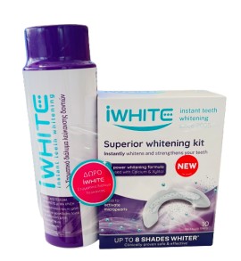 iWhite PROMO Superior Σύστημα Λεύκανσης Δοντιών 10 Μασελάκια - ΔΩΡΟ Στοματικό Διάλυμα Λεύκανσης Δοντιών 500ml