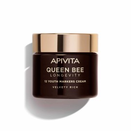 Apivita Queen Bee Longevity Rich Πλούσια Βελούδινη Κρέμα για Δράση σε 12 Δείκτες Νεότητας 50ml