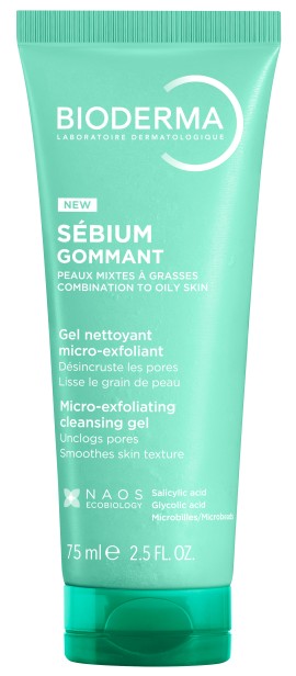 Bioderma Sebium Gommant Μικρο-απολεπιστικό Gel Καθαρισμού για Μικτό προς Λιπαρό Δέρμα 75ml