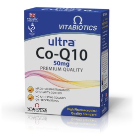 Vitabiotics Ultra Co - Q10 50mg Συμπλήρωμα Διατροφής Συνένζυμο Q10 για Ενέργεια & Τόνωση 60 Δισκία