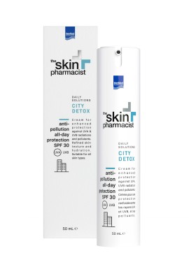 The Skin Pharmacist City Detox Anti Pollution All Day Protection Cream SPF30 Ενυδατική Κρέμα Προσώπου 50ml