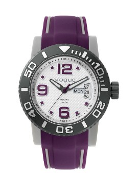 Vogue Attitude Purple Rubber Strap Γυναικείο Ρολόι με Λουρί Σιλικόνης Μωβ 1 Τεμάχιο