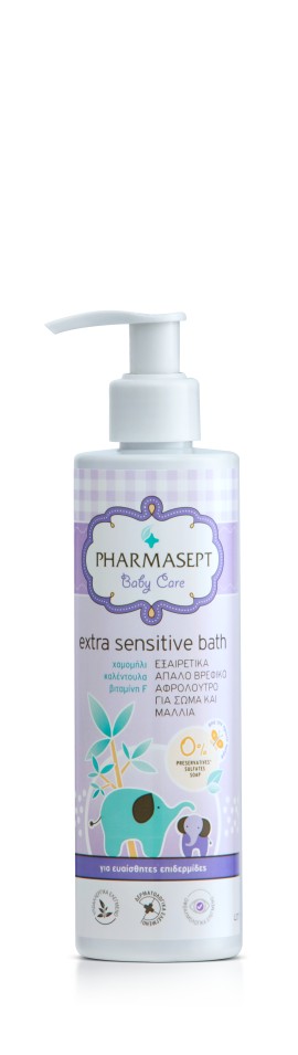 Pharmasept Baby Care Extra Sensitive Bath Βρεφικό Απαλό Αφρόλουτρο για Σώμα & Μαλλιά 250ml