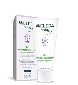 Weleda Baby MED Nappy Change Cream 3 σε 1 Κρέμα Αλλαγής Πάνας Μολόχα 50ml