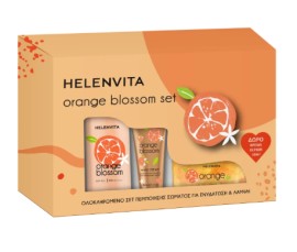 Helenvita PROMO Orange Blossom Body Milk Γαλάκτωμα Σώματος 300ml & Scrub Σώματος 250ml & ΔΩΡΟ Hand Cream Ενυδατική Κρέμα Χεριών 30ml