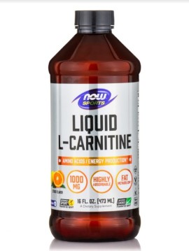 Now Foods L-Carnitine Liquid 1000mg Citrus Συμπλήρωμα Διατροφής με Καρνιτίνη για τον Μεταβολισμό με Γεύση Κίτρο 473ml