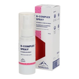 NordAid B Complex + B12 Υπογλώσσιο Spray για την Φυσιολογική Λειτουργία του Νευρικού Συστήματος 30ml [200 Ψεκασμοί]