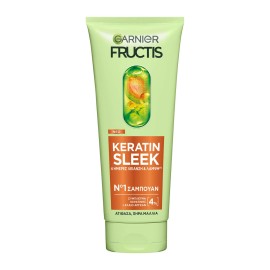 Garnier Fructis Keratin Sleek Σαμπουάν με Κερατίνη για Ξηρά & Ατίθασα Μαλλιά 200ml