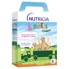 Nutricia Biskotti Βρεφικά Μπισκότα σε Σχήμα Ζωάκια από τον 8 Μήνα 180gr