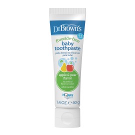 Dr. Browns Natural Baby Toothpaste HG 025 Βρεφική Οδοντόκρεμα χωρίς Φθόριο με Γεύση Αχλάδι & Μήλο, 40gr
